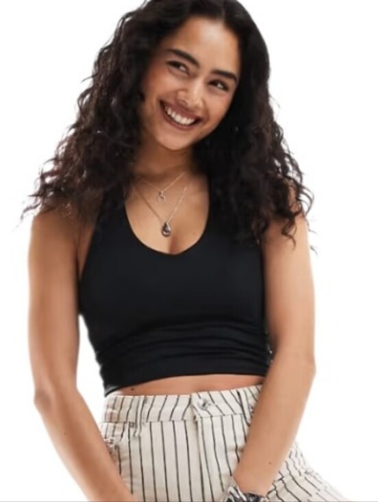 Hollister Tops - Hollister Halter Tank Top Women Large Black Summer Y2K